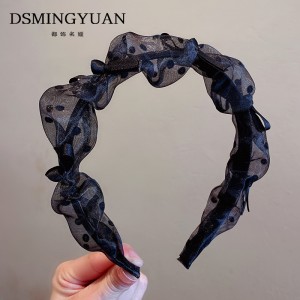 网红发箍女 夏天百搭外出头箍 黑色洗脸发捆女款高颅顶发带发卡