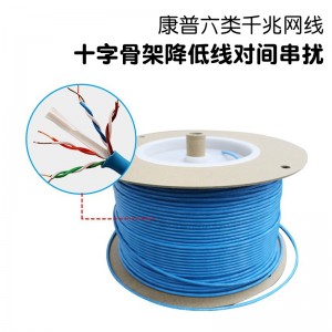 AMP六类网线 无氧铜6类 宽带线 网络线1427071-6