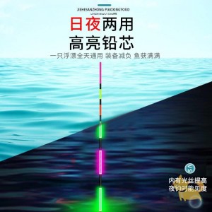咬钩变色夜光鱼漂 高灵敏重力感应日夜两用电子漂 超亮夜钓鲫鱼浮漂