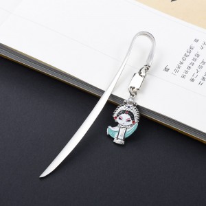可爱金属国粹京剧脸谱吊坠书签复古典中国风文创产品