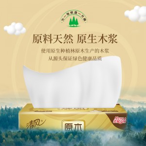 抽纸 纸巾 面巾纸 原木纯品金装系列