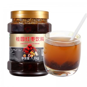 鲜活桂圆红枣茶酱1.2kg 欢果颂含果肉浓浆花果茶 专用原料