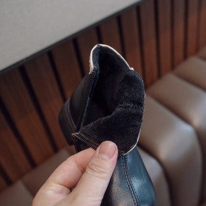 겨울 여자 어린이 부츠 소프트 가죽 어린이 부츠 