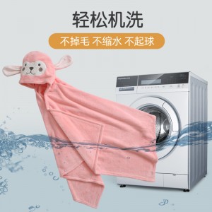 어린이 목욕수건 후드 아기 목욕가운 
