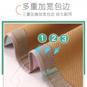 婴幼儿双面凉席 冰丝席藤席夏季吸汗宝宝专用软草席子
