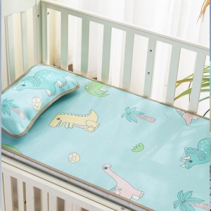 婴幼儿双面凉席 冰丝席藤席夏季吸汗宝宝专用软草席子