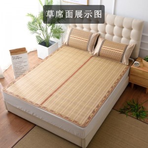 夏季双面凉席 可折叠清凉席子 草席单条包边