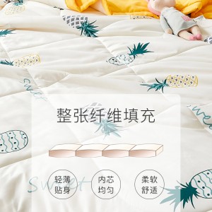 单人双人太空春秋被夏天薄被子