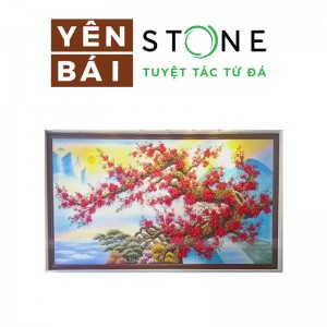 颜白天然石画