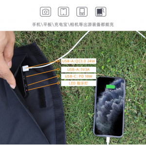 太阳能充电板折叠便携式发电充电宝手机快充单晶硅户外电池12v