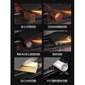 型材切割机 金属钢材专用 355台式木工锯 钢筋切割锯小型220v