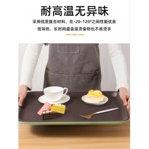 托盘 长方形圆形 大茶水酒店厨房 高档塑料一体 防滑传菜上菜专用商用