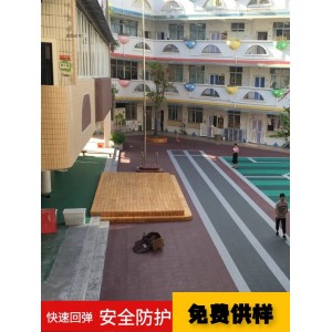 悬浮地板幼儿园室外拼装地板 篮球场地垫 户外防滑操场塑胶 运动地胶