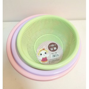 加厚洗米筛加密篮子  塑料淘米篮 洗菜盆 沥水篮 家用洗菜篮