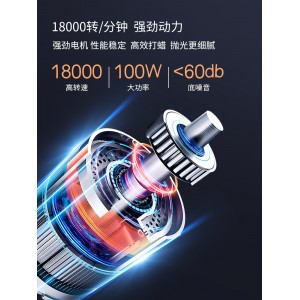 汽车打蜡神器 无线抛光机 打磨机 美容专用车漆划痕修复海绵轮抛光盘