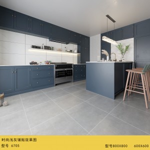 灰色水泥哑光仿古瓷砖 600X600现代 800X800客厅防滑简约地砖
