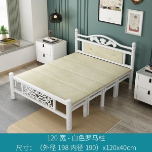 加固折叠床 午睡简易便携出租屋四折床