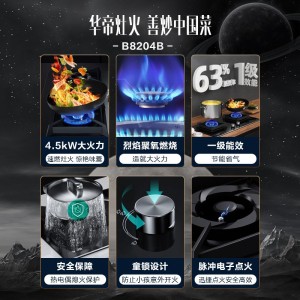 华帝燃气灶 双灶家用嵌入式灶台 天然气液化气煤气炉