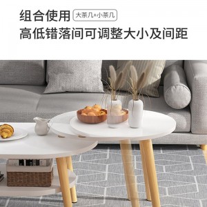 北欧简约茶几 现代客厅阳台小茶几 经济型茶几电视柜 小圆桌茶几组合