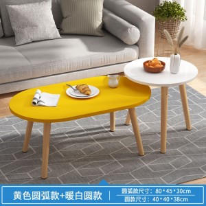 北欧简约茶几 现代客厅阳台小茶几 经济型茶几电视柜 小圆桌茶几组合