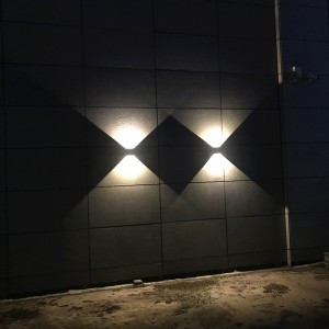 户外防水 可调上下发光角度LED壁灯 室内客厅卧室过道 现代简约创意